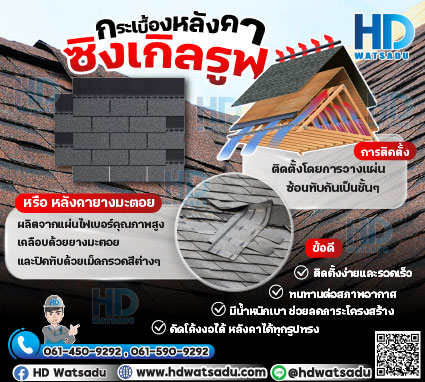 กระเบื้องหลังคาซิงเกิลรูฟ